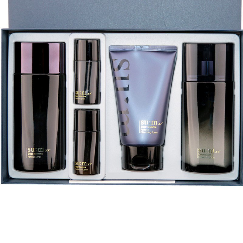 sum37苏秘男士专用水乳套装 水乳洗面奶套盒保湿控油水130ml*2+乳液110ml+洁面40ml