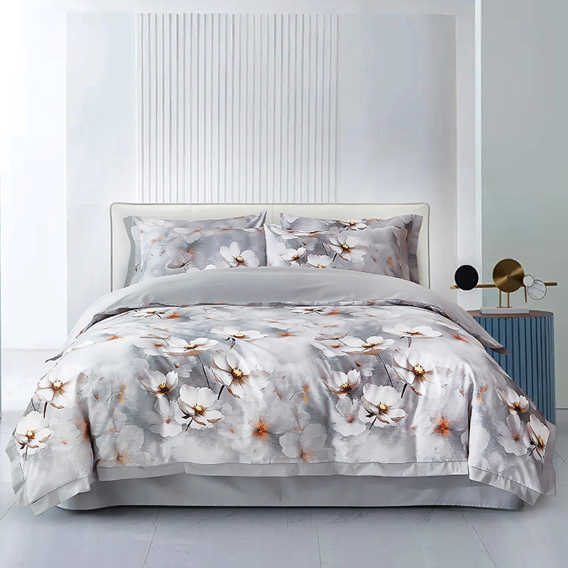 金丝莉（KINTHERI）数码印全棉四件套 全棉面料柔软透气 A类纯棉面料 亲肤安全无刺激