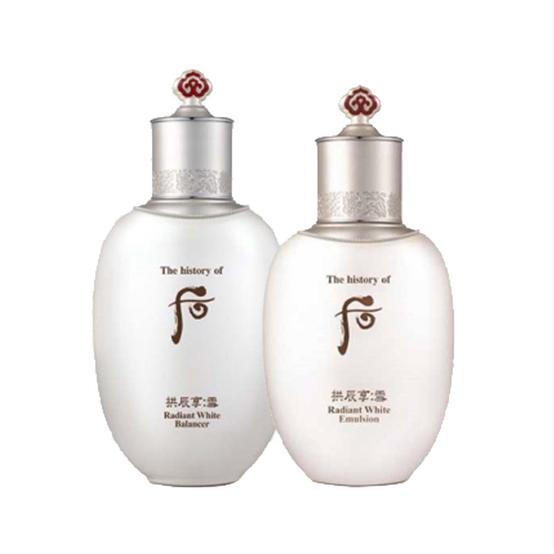 韩国WHOO后拱辰享雪玉凝爽肤水150ml+乳液110ml