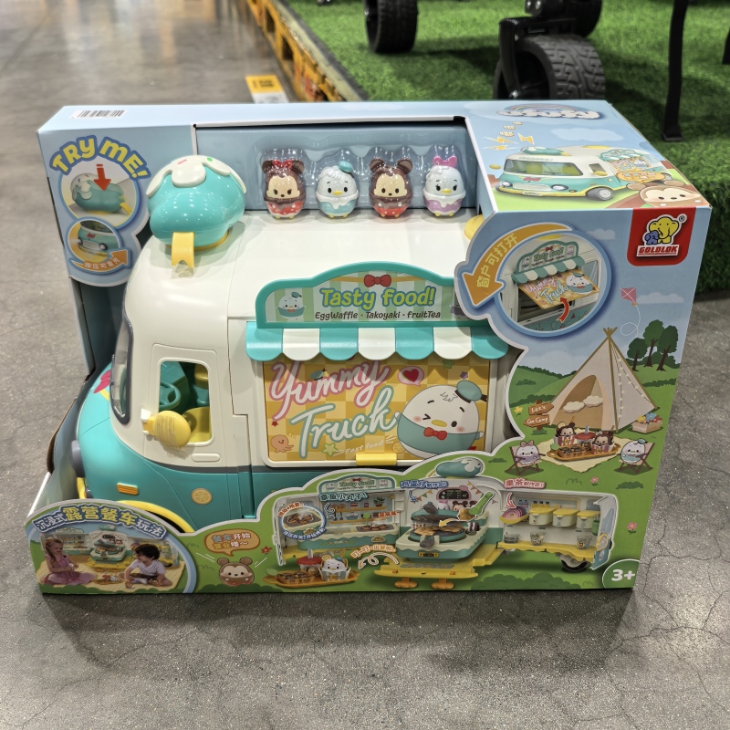 Disney Children's Camping Food Truck Toy Set for Pretend Play, Children's June 1St Gift