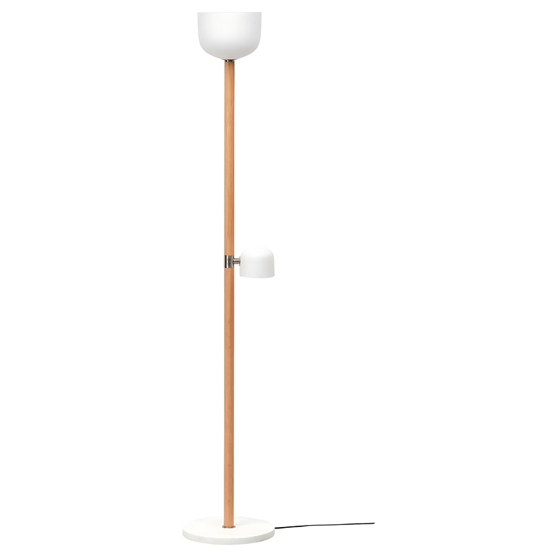 [New Product] Ikea Moplin Floor Lamp for Living Room, Bedroom, Sofa Side, Standing Double-Head Lamp, Modern and Simple