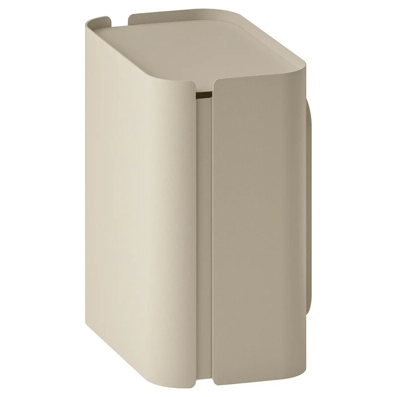 Ikea Fruhorn Trash Can, Beige, 3 Liters, Wall-Mounted Garbage Storage Bin, Simple Household Use Ikea Fruhorn Trash Can, Beige, 3 Liters, Wall-Mounted Garbage Storage Bin, Simple Household Use