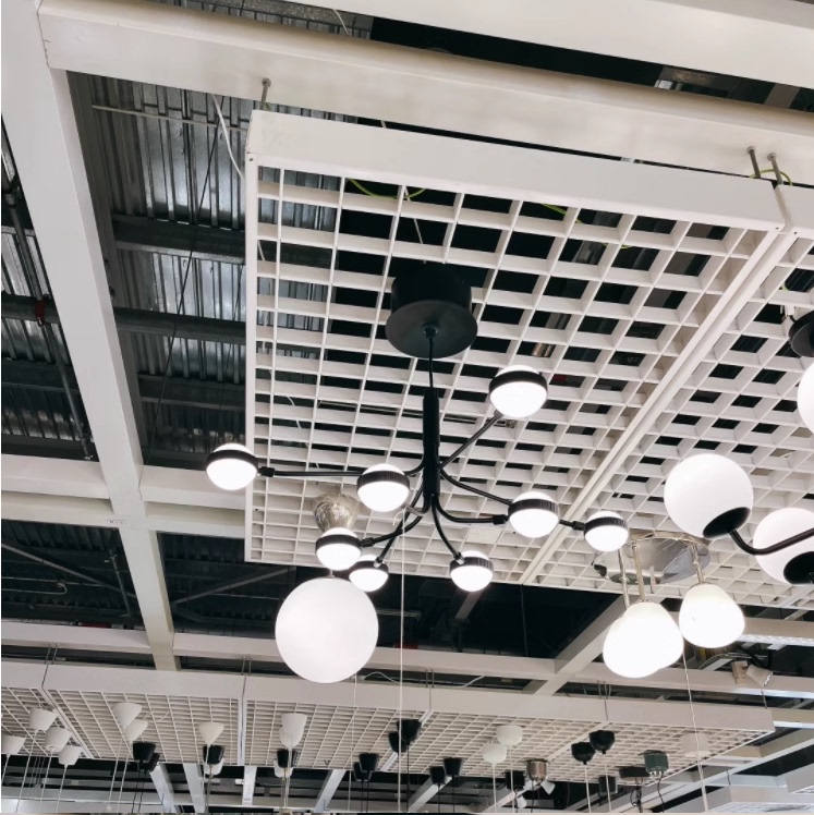 Ikea Storslinga Led Chandelier with 8 Branches, Black and White, Decorative Light for Living Room and Bedroom