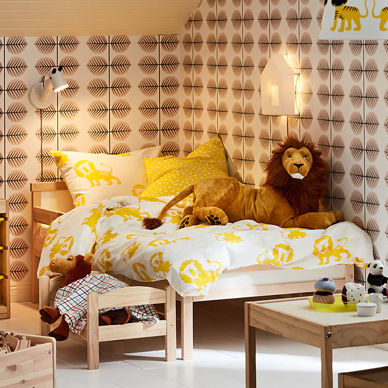 15 IKEA Xin Gelai gỗ rắn giường phiến trẻ em bé Giường min / không nhãn hiệu nệm giường rào phổ biến - Giường giường ngủ 1m8x2m giá rẻ
