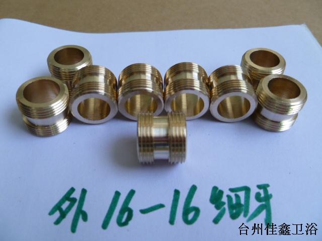 Water purifier copper joint outer fine teeth 16X1 to 16X1 tap water purifier copper connector