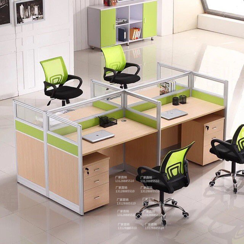Shenzhen Nanshan Office Furniture High-grade Screen Staff Desk Songgang 6-person Screen Work Position Futian Longgang