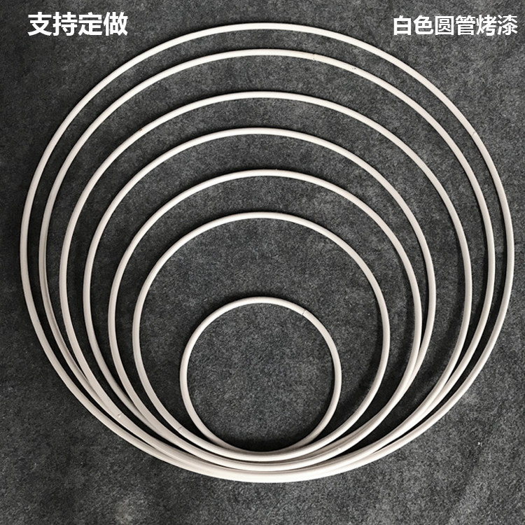 New wedding props circular iron art single rod circle hollow circle wedding stage decoration ceiling curtain