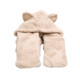 Autumn and winter women's hat, scarf and gloves three-piece set cute student warm thickened plush bear scarf