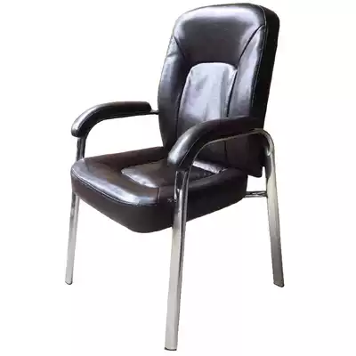 Mahjong chair chess card chair home computer chair bow four-legged leather art comfortable staff chair office chair meeting chair