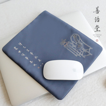 High-end hand-embroidered mouse pad computer office fabric studio retro elegant aesthetic creative festival gift