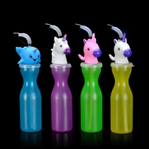 Independent packaging 500ml disposable beverage cup special-shaped cup fruit juice cup milk tea cold drink cup 80 pieces can be mixed