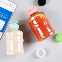 Trumpet flower 500ml disposable bucket milk tea bottle mini Net Red Barrel water bottle 100