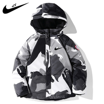 Nike Ton Tide men and women Childrens down clothes camouflages 2021 New thickened CUHK Dress White Duck Suede Winter Jacket