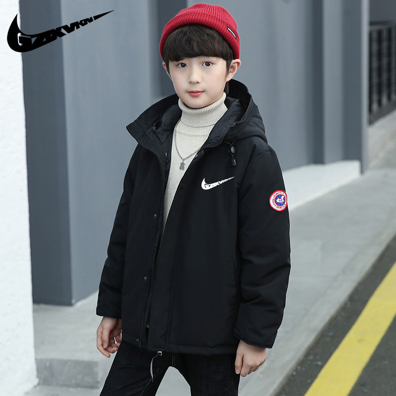 Nike ton tide down jacket boys and girls baby children 2022 new thickening medium and large children's clothing white duck down winter jacket