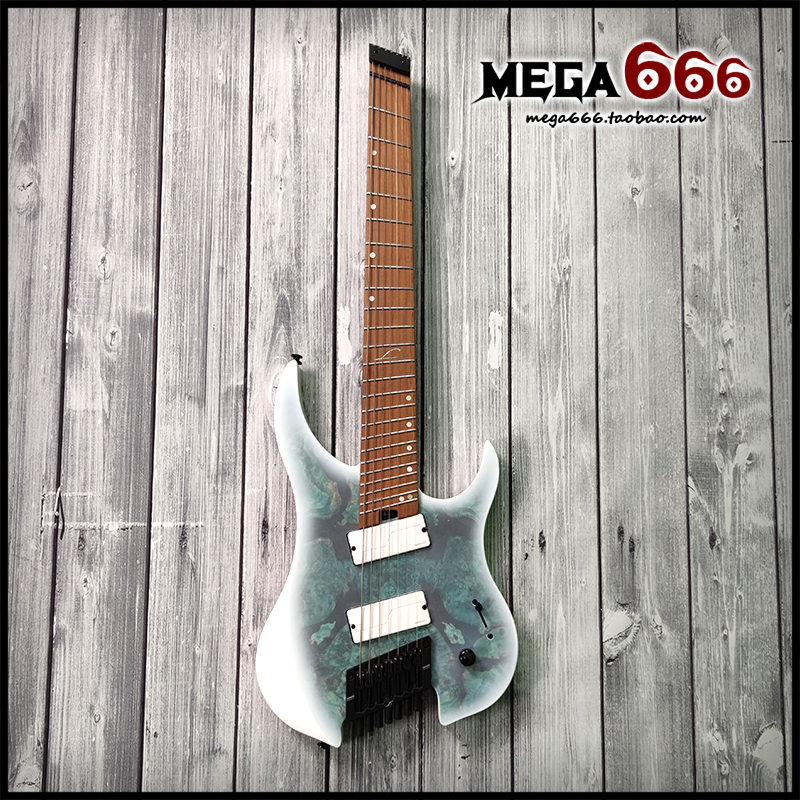 (mega666) American Legator GHOST OVERDRIVE Headless Electric Guitar Fan 7 strings