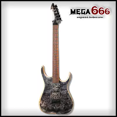 (mega666) Polish Skervesen Raptor 6 tree tumor Black 6 string electric guitar