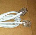 Two-core telephone line 1 5m telephone line with 2 crystal heads 2 plug-in telephone lines