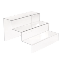 Salon de lexposition à marches acryliques Affichage Trapèzoïdal Banc à main en direct Boîte à Blind Box Shelving Shoe Holder Shoe Holder Shoe Holder Transparent Bubble Mater Shoe Box Shelving of Display Cabinet Multilayer