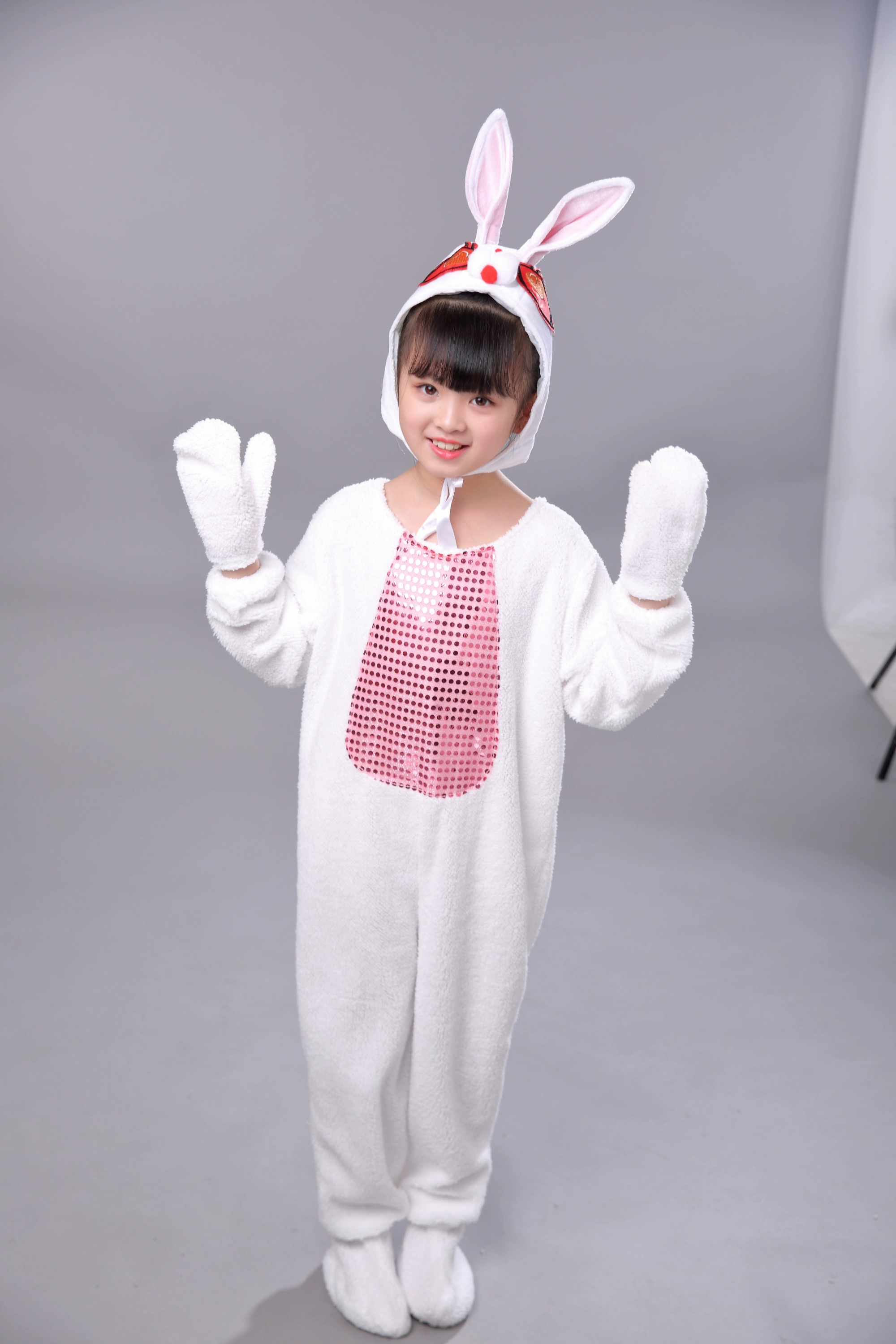 New Children Day Children White Rabbit Performance Quần áo Mẫu giáo Bunny Sân khấu Biểu diễn Trang phục Thỏ Dance Trang phục