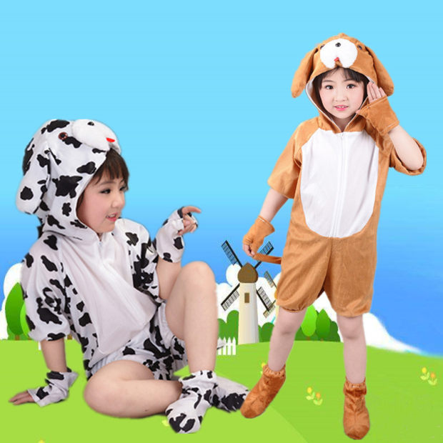 Ngày thiếu nhi Phim hoạt hình Puppy Show Quần áo Kịch Dance Dance Dance Dog Dog Animal Dress Dance Trang phục quần áo bé trai 1 tuổi