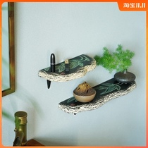 New Chinese wall one-type laminate shelf creative personality bathroom shower room load-bearing decorative partition