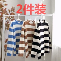 Áo len nam áo len mùa thu và mùa đông mẫu áo len cổ tròn áo len dày cashmere áo len nhung cỡ lớn áo len nhung thời trang nam