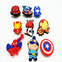 Cute Childrens Hole Shoes Flower Decoration Accessories Flower Princess Spiderman