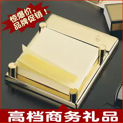 Spanish imported brand ELCASCO plated 23k gold silver gray color notice Post Post-it Box Gift