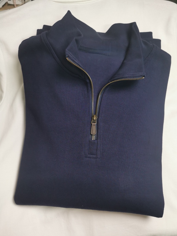 Foreign Trade Xiaoma Men's Half-Zip Stand-Up Collar Pullover Sweatshirt Long-Sleeved Autumn and Winter Knitted Top