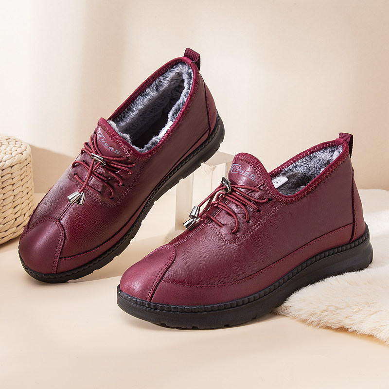 Taiheyuan old Beijing cloth shoes flagship store official women's winter plus velvet thick warm cotton shoes soft bottom non-slip waterproof