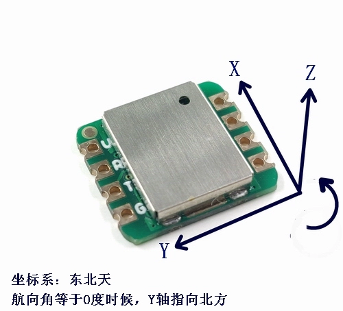 cảm biến từ tính GY-95T chín trục cảm biến gia tốc ba trục con quay hồi chuyển từ trường thái độ góc module cổng nối tiếp đầu ra cảm biến từ tính cảm biến từ tính