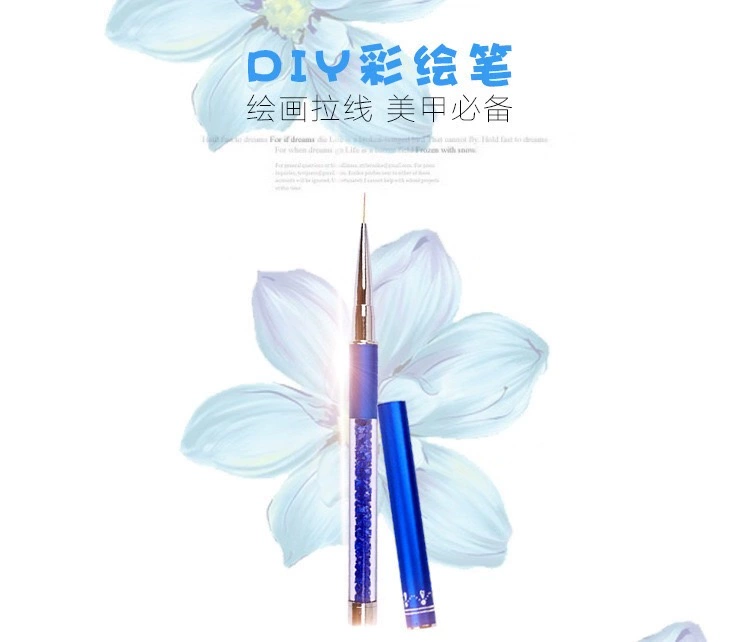 Dụng cụ làm móng Nail Artline Bút vẽ Bút với Bút Cap Crystal Rod Bút vẽ rất mịn - Công cụ Nail