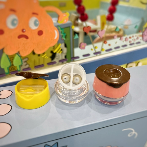 安瞳 Милая невидимая коробка для хранения, портативные очки, изысканный стиль