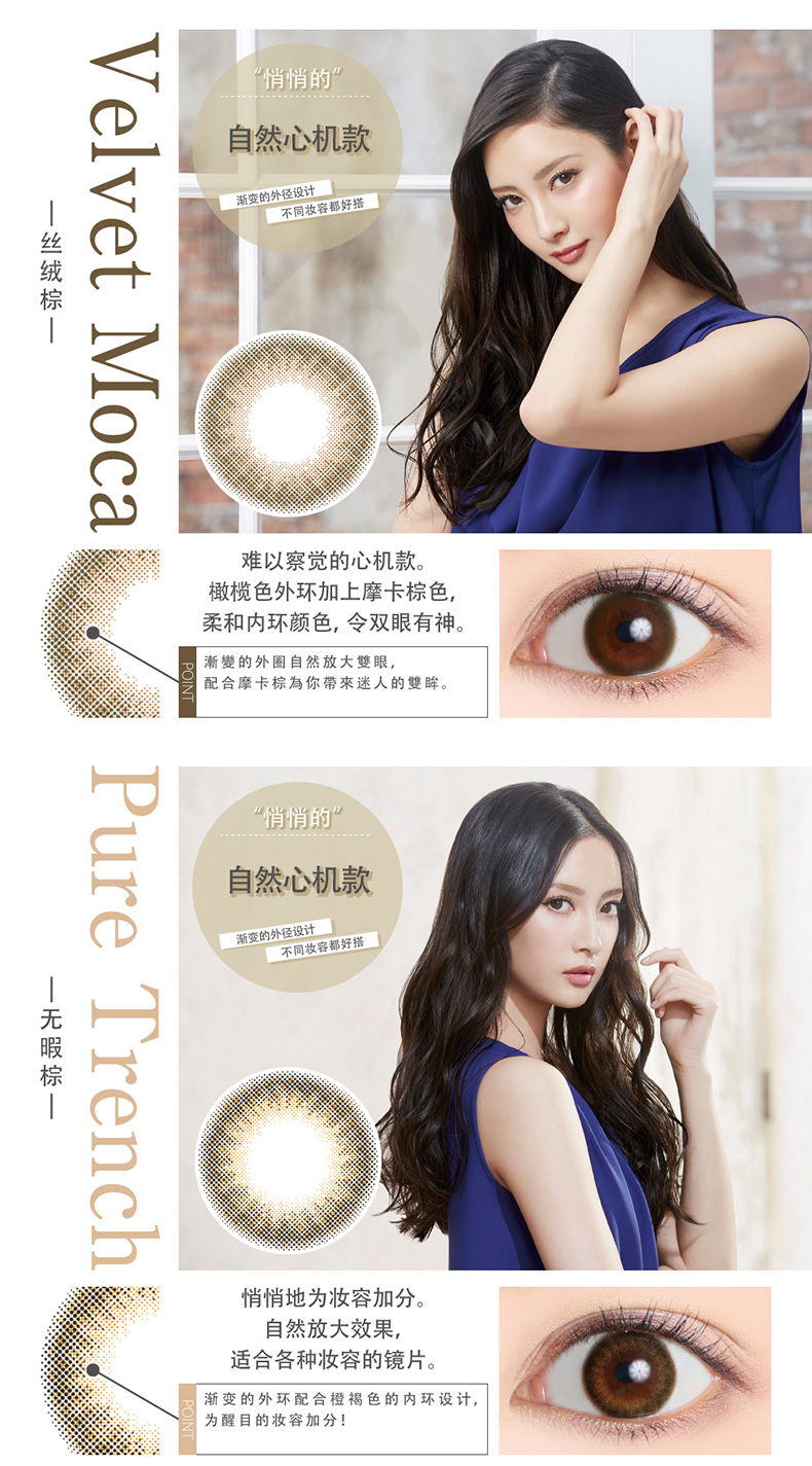 菜菜绪同款 日本 维多利亚 日抛美瞳 10片 图5
