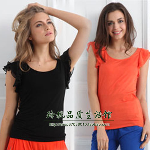 Spring/Summer New Oulinya Counter Bamboo Fiber Ladies Single Vest Bottoming FY118