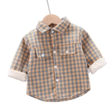 Флисовая демисезонная детская утепленный лонгслив для мальчиков, рубашка для девочек, удерживающий тепло кардиган, в западном стиле