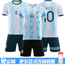  20-21 Argentina jersey Messi national team football suit suit mens football suit custom childrens football sportswear