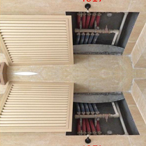 Floor heating water distributor shielded hood aluminium alloy old heating hood decorative mesh shutters toilet switch Home