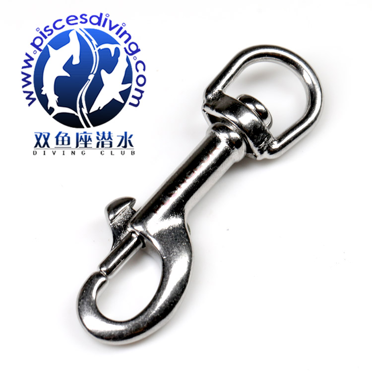 PISCES 316 stainless steel diving single head hook single head button 90 mm 77 mm double fish seat diving