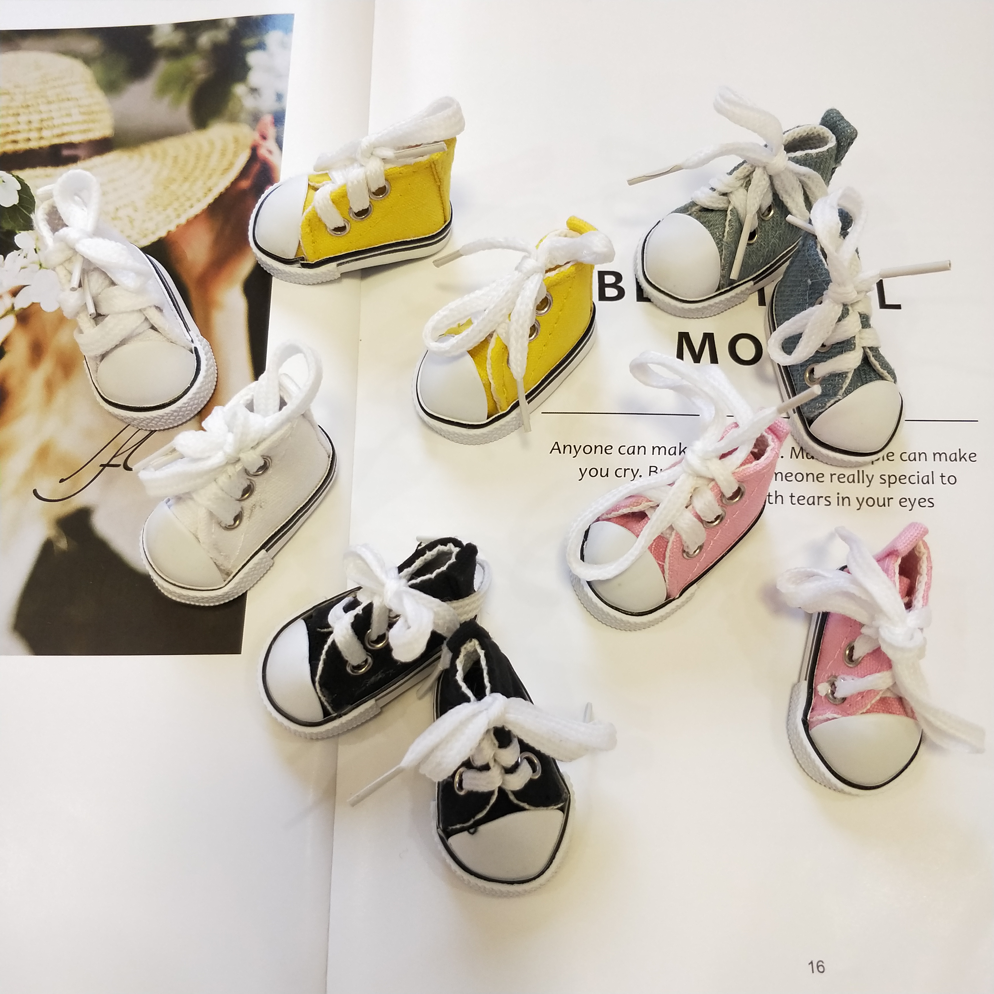 20cm doll shoes 20cm pedestrian doll cowboy shoes canvas shoes idol doll cotton doll accessories