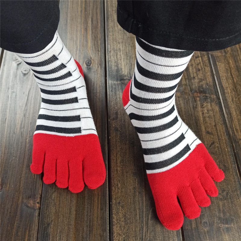 Wind Day Department Five-fingers Sox Sox Children High-cylinder Sox pure cotton Toe Socks Toe Socks Stocking Socks Summer Comfort