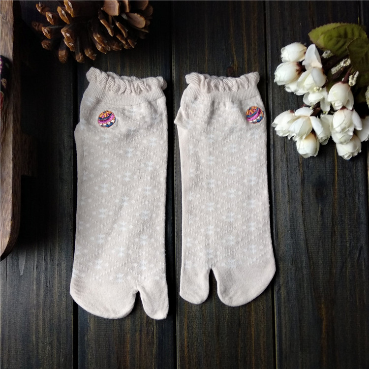 Phong cách Nhật Bản, Songkou, hai ngón tay vớ, vớ ngón chân, ngón chân bông, vớ cotton, bè, mảng bám, flip-flops, vớ nữ