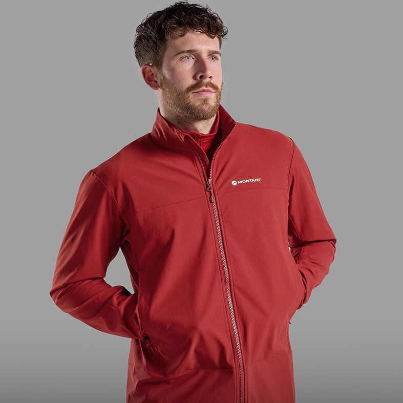 Tenacity Series Softshell Jacket for Men |   Montane Wear-Resistant, Windproof, Water-Repellent Sports Jacket