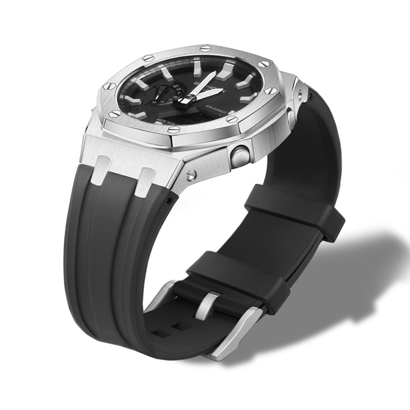 4Th Generation Extended Fluorubber Modified Casio Ga-2100/B2100 Watch Case Strap Gm-2100 Farmhouse Oak