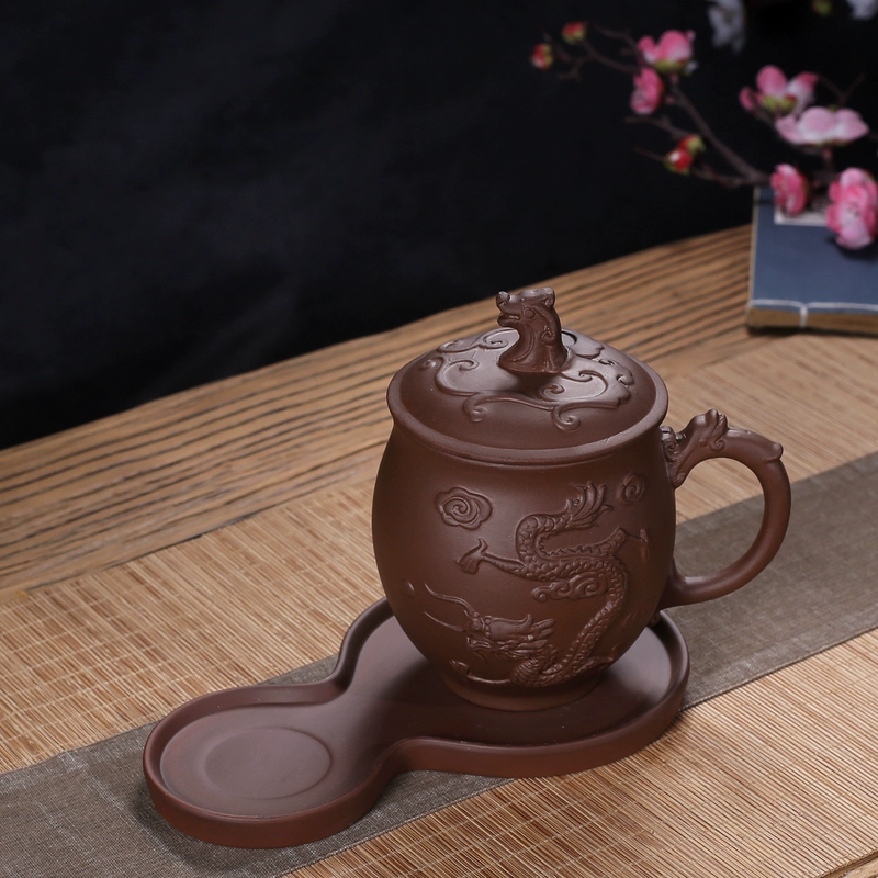 Nghi Hưng Zisha Cốc Nam Trà Master Cup Lớn Cốc Sứ Có Nắp Văn Phòng Nhà Cốc Uống Nước bộ ấm chén tử sa cao cấp ấm chén tử sa cao cấp