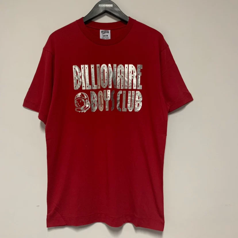 Специальное предложение полоса прилив бренд BBC Billsions of Young Club Hot Gold Poly Printing короткими рукавами футболка