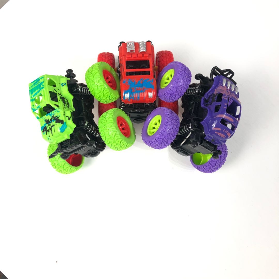 Copy fun Mountain alloy spring off-road car 360% flip and fall-resistant and crash resistant child 4-drive cart