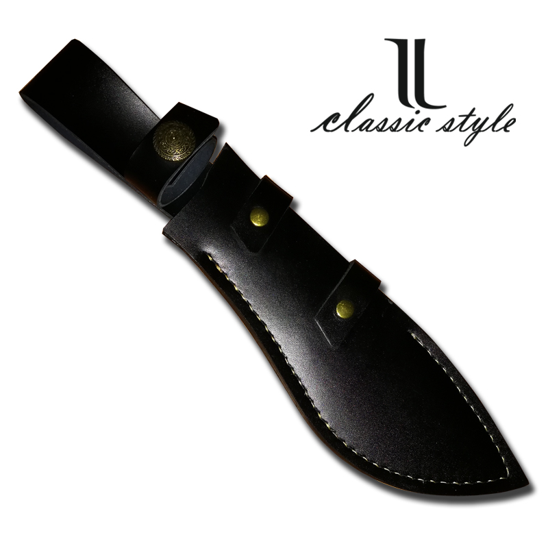 Custom Head Layer Cow Leather Dog Leg Profiled Knife Sleeve Bent Knife Sheath Kitchen Knife Outdoor Firewood Kitchen Knife Kitchen Knife Kitchen Knife Store Handmade