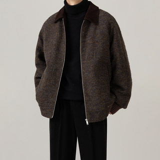 Men's Lapel down Jacket, New Autumn and Winter Style, 90% White Duck Down, Casual Thick Woolen Coat, Men's Trendy Top