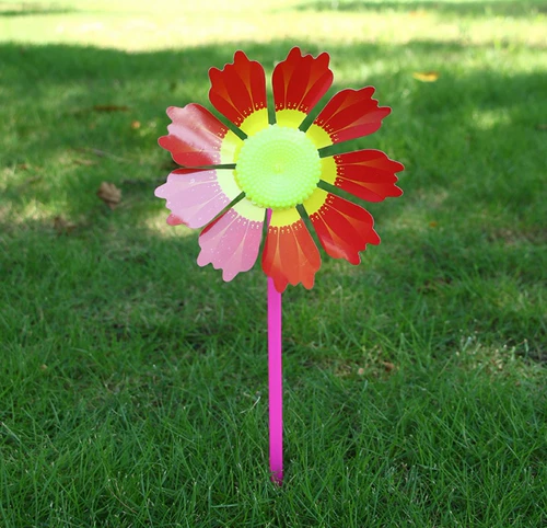 Мультяшная многоцветная игрушка «Ветерок» на солнечной энергии, новая коллекция, в цветочек, подсолнух